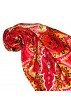 Tuch für Damen rot beere gelb Seide Floral LORENZO CANA