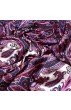 Seidenschal Damen violett rosa weiss Paisley LORENZO CANA