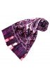 Seidenschal Damen violett rosa weiss Paisley LORENZO CANA