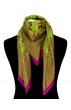 Tuch Damen Hahnentritt Paisley Hellgrün Pink LORENZO CANA