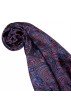 Seidenschal Herren violett rosa hellblau Paisley LORENZO CANA