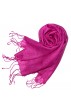 Damenschal 100% Leinen Unifarben pink rosa LORENZO CANA