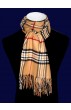 checked scarf women brown