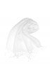 Herrenschal 100% Leinen Unifarben creme weiss LORENZO CANA
