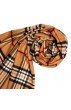 Ladie shawl brown black LORENZO CANA