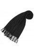 Womens scarf cashmere black LORENZO CANA
