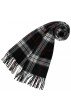 Soft cashmere mens scarf checked