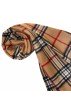 Damenschal Wolle hellbraun camel schwarz LORENZO CANA